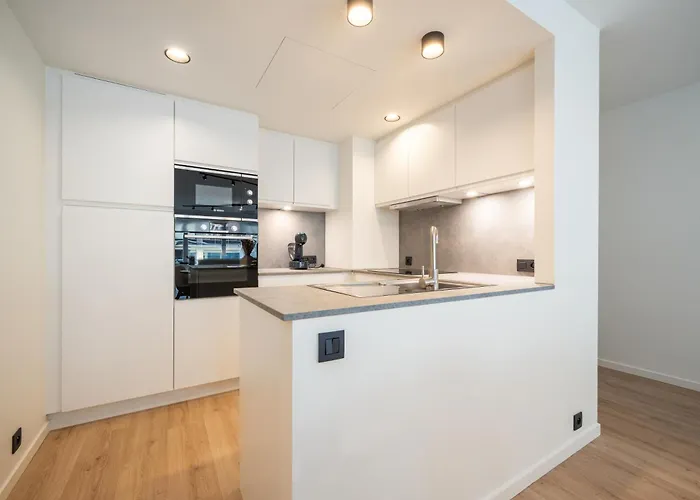 Luxe Comfort App Met Zijdelings Zeezicht En In Centrum Ostenda