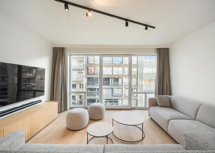 Luxe Comfort App Met Zijdelings Zeezicht En In Centrum * Ostenda